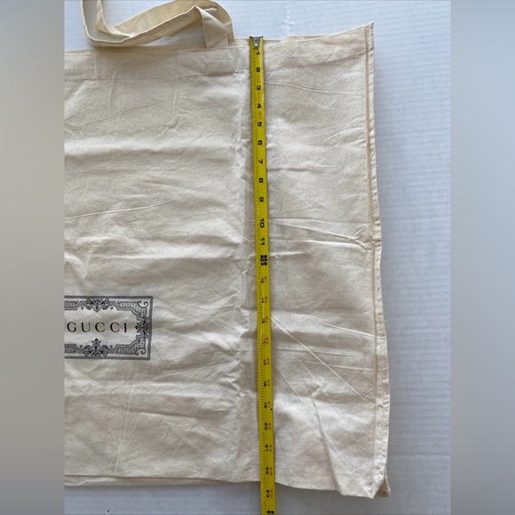 Gucci OVERSIZE CLOTH REUSABLE COTTON LINEN BAG Tote 29” x 23” x 9.5” NWOT - Picture 6 of 6